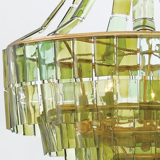 elegans zold uveg csillar ujrahasznositott borosuveg borozo mediterran klasszikus lampa nagy belmagassag bisztro vintage ebedlo konyha villa kastely etterem quintesse.jpg